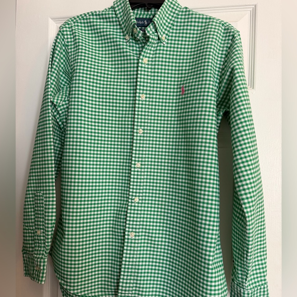 Ralph Lauren Green Plaid Shirt